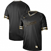 Nationals Blank Black Gold Nike Cooperstown Collection Legend V Neck Jersey Dzhi,baseball caps,new era cap wholesale,wholesale hats
